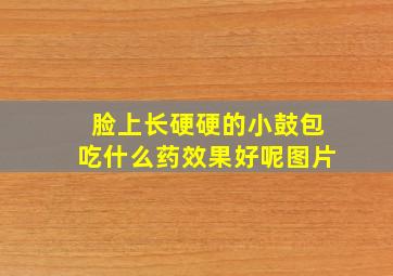 脸上长硬硬的小鼓包吃什么药效果好呢图片