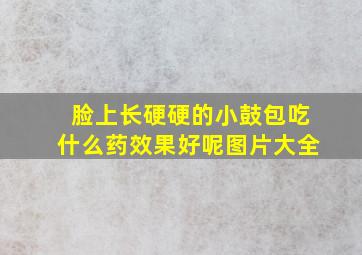 脸上长硬硬的小鼓包吃什么药效果好呢图片大全