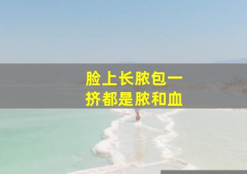 脸上长脓包一挤都是脓和血