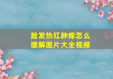 脸发热红肿痒怎么缓解图片大全视频