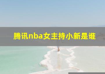 腾讯nba女主持小新是谁