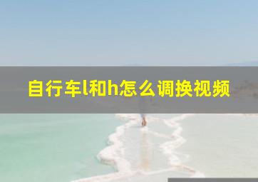 自行车l和h怎么调换视频