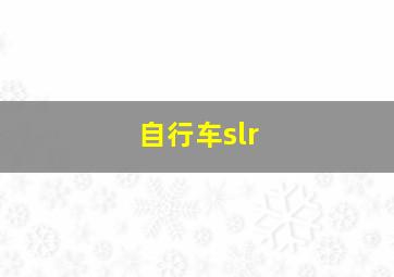 自行车slr