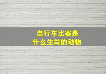 自行车比赛是什么生肖的动物