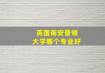 英国南安普顿大学哪个专业好