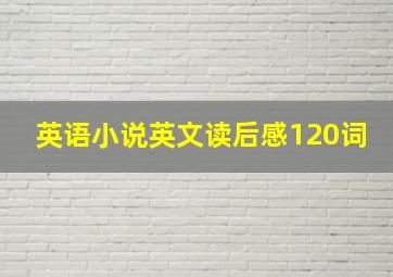 英语小说英文读后感120词