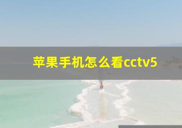 苹果手机怎么看cctv5