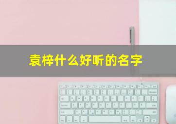 袁梓什么好听的名字