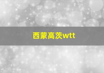 西蒙高茨wtt