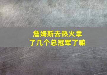 詹姆斯去热火拿了几个总冠军了嘛