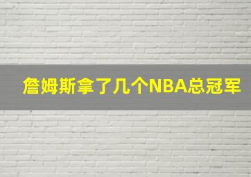 詹姆斯拿了几个NBA总冠军