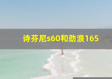 诗芬尼s60和劲浪165