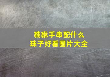 貔貅手串配什么珠子好看图片大全