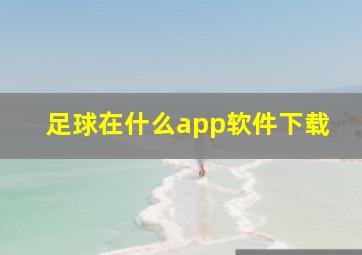 足球在什么app软件下载