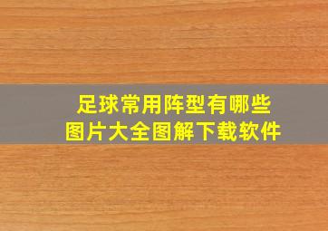 足球常用阵型有哪些图片大全图解下载软件