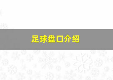 足球盘口介绍