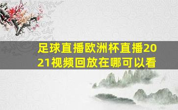 足球直播欧洲杯直播2021视频回放在哪可以看