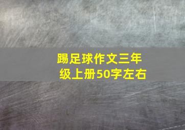 踢足球作文三年级上册50字左右