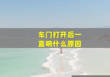 车门打开后一直响什么原因