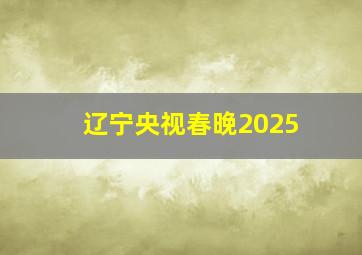 辽宁央视春晚2025