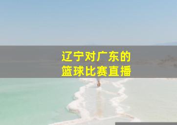 辽宁对广东的篮球比赛直播