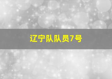 辽宁队队员7号