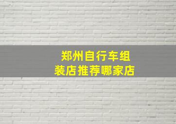 郑州自行车组装店推荐哪家店