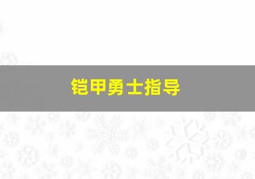 铠甲勇士指导