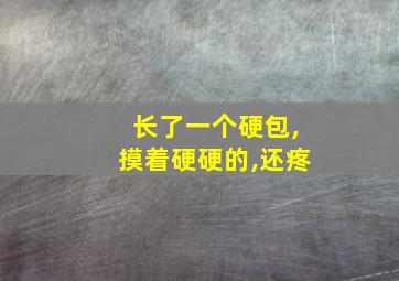 长了一个硬包,摸着硬硬的,还疼