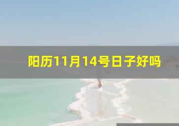 阳历11月14号日子好吗