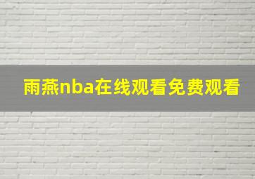 雨燕nba在线观看免费观看