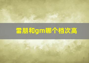 雷朋和gm哪个档次高