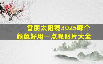 雷朋太阳镜3025哪个颜色好用一点呢图片大全