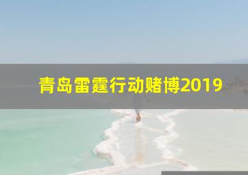 青岛雷霆行动赌博2019