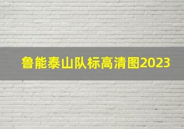 鲁能泰山队标高清图2023