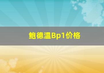 鲍德温Bp1价格