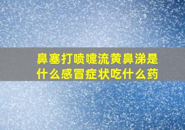 鼻塞打喷嚏流黄鼻涕是什么感冒症状吃什么药