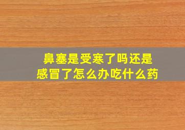 鼻塞是受寒了吗还是感冒了怎么办吃什么药