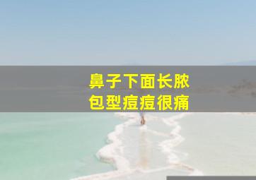 鼻子下面长脓包型痘痘很痛